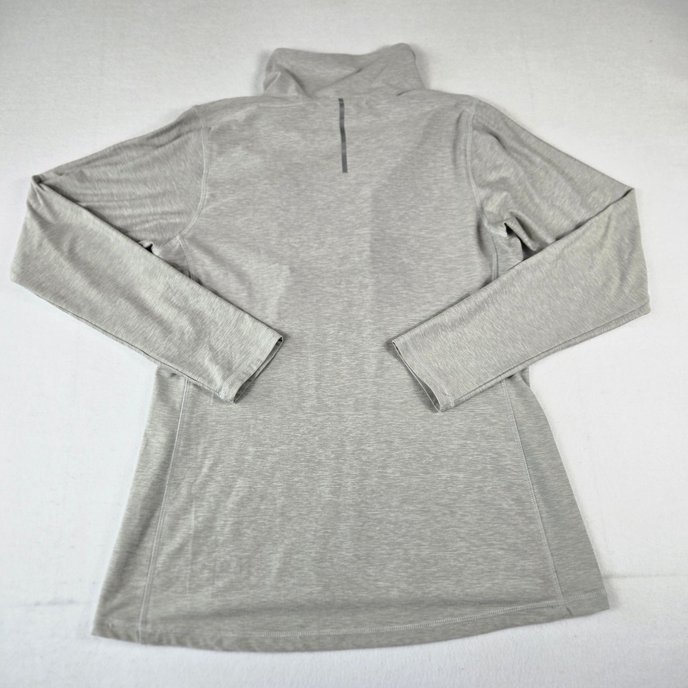 New Balance Quarter Zip Pullover Womens Large Gray‎ Reflective Active (T4)